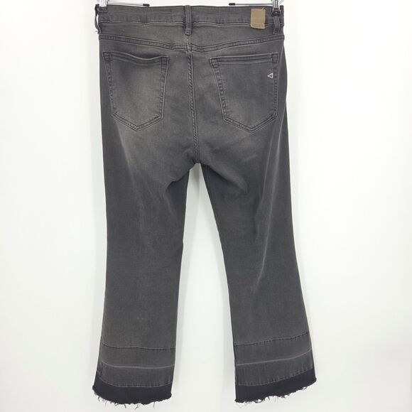 Hidden Jeans Womens Size 30 Gray Flare Frayed  Western Cowboy Rodeo Retro 70s - Picture 2 of 9